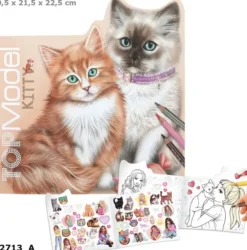 Topmodel värityskirja kitty
