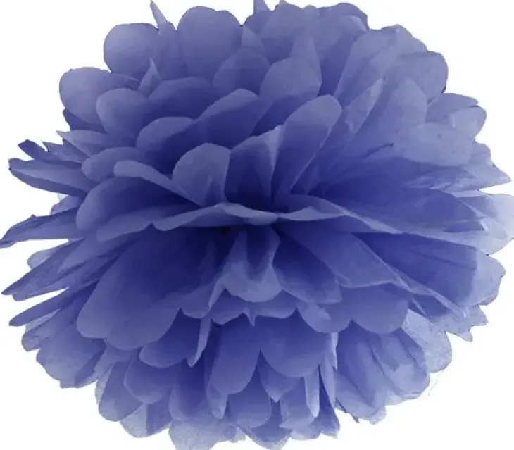 Tummansininen pompom 25cm