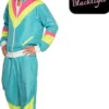 Tuulipuku retro mies neon blue uv xl