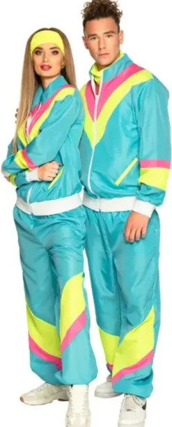 Tuulipuku retro nainen neon uv xl