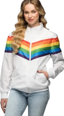 Tuulipuvuntakki vintage rainbow babe s