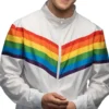Tuulipuvuntakki vintage rainbow jätkä l