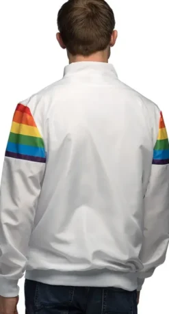 Tuulipuvuntakki vintage rainbow jätkä xl
