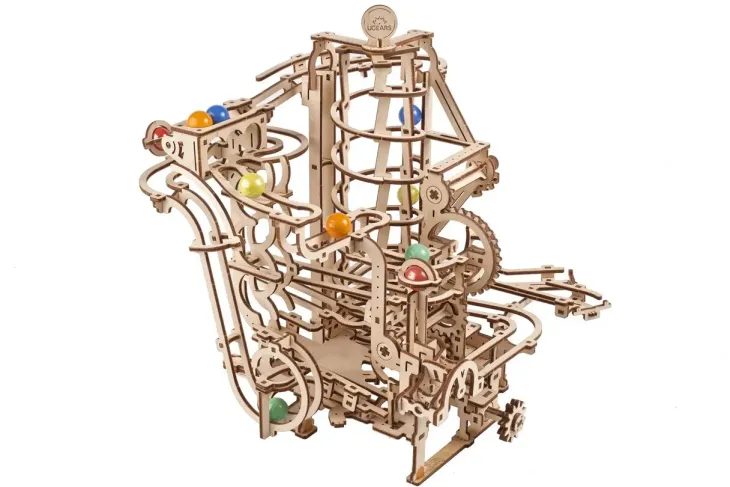 Ugears marble run spiral hoist