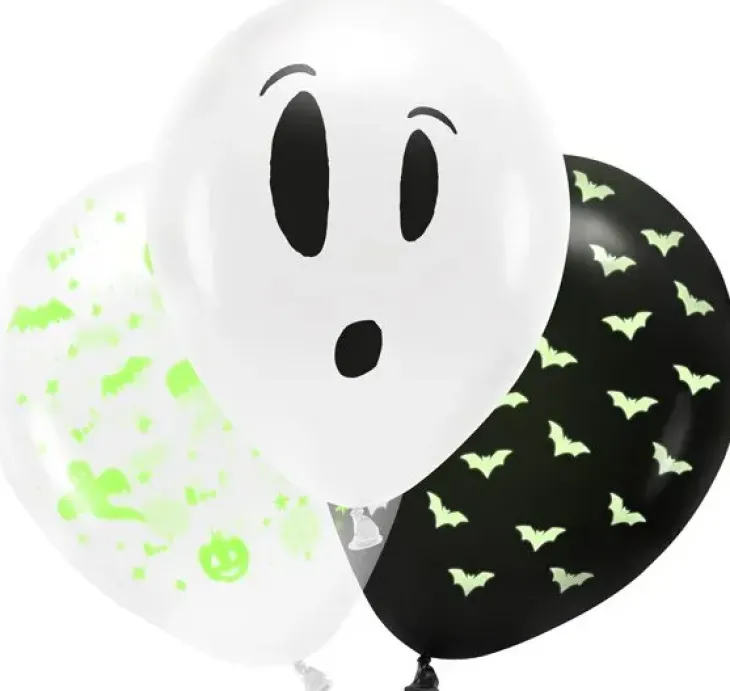 Uv hohtavat halloween ilmapallot 3kpl