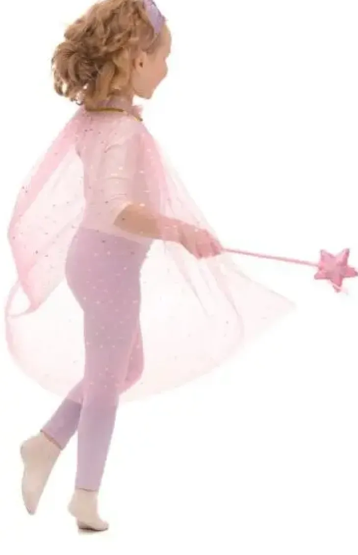 Vaaleanpunainen viitta 70 cm ja sauva