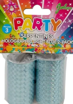Vaaleansininen hologrammi serpentiini