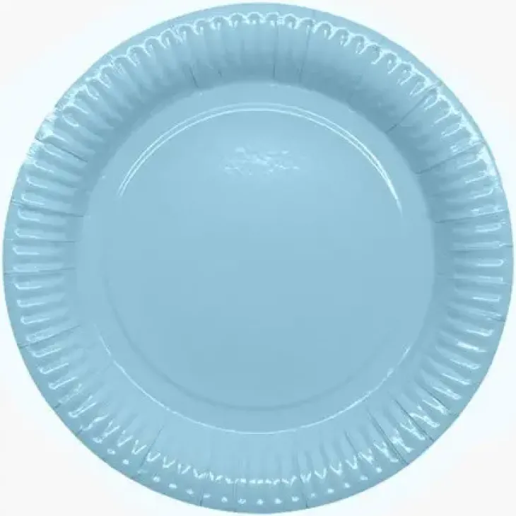 Vaaleansininen lautanen 22,8 cm 8 kpl