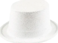 Valkoinen glitter hattu