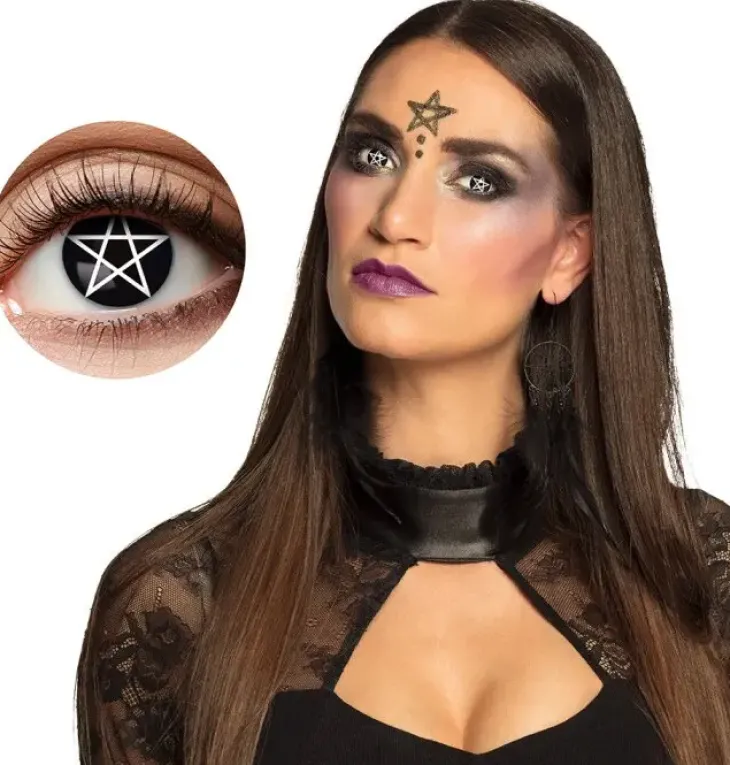 Viikko piilolinssit pentagram