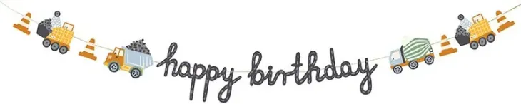 Viiri happy birthday työmaa 2m