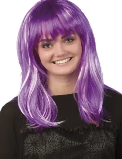 Violetti peruukki