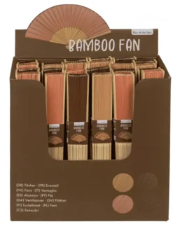 Viuhka luonnonsävy bambu