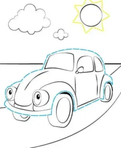 Väritettävät ompelukuvat