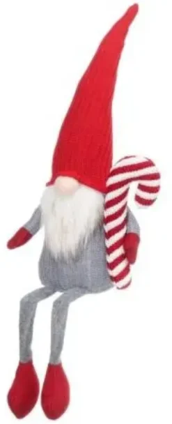 Winteria istuva tonttu punainen hattu