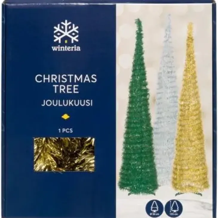 Winteria joulukuusi popup 155 cm kulta