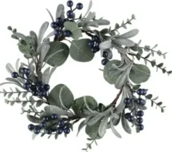 Winteria kranssi siniset marjat 30cm