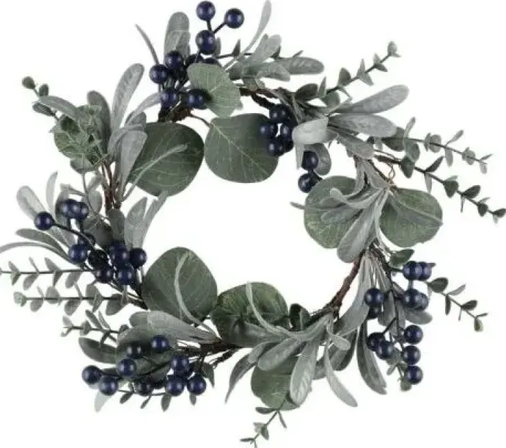 Winteria kranssi siniset marjat 30cm