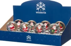 Winteria lumisadepallo 65mm joulupukki l