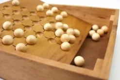 Wooden classic solitaire