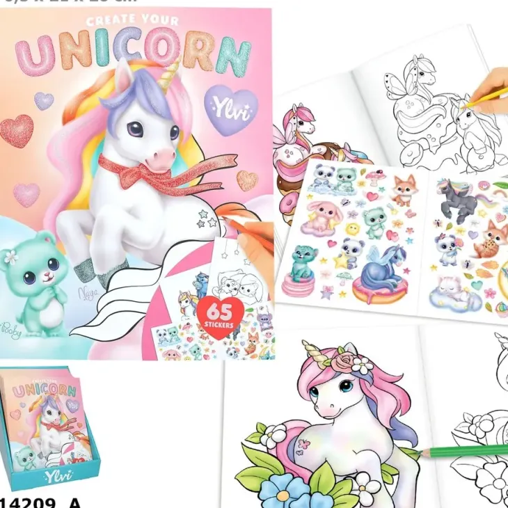 Ylvi unicorn värityskirja